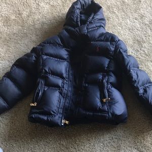 Navy kids Polo coat
